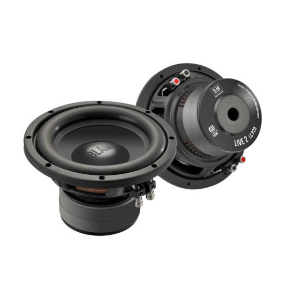 BLAM LIVE LSP 20 2-cewkowy głośnik niskotonowy o średnicy 20 cm / 8 cali do subwoofera samochodowego - 250 / 500W, 2 x 2 Ohm